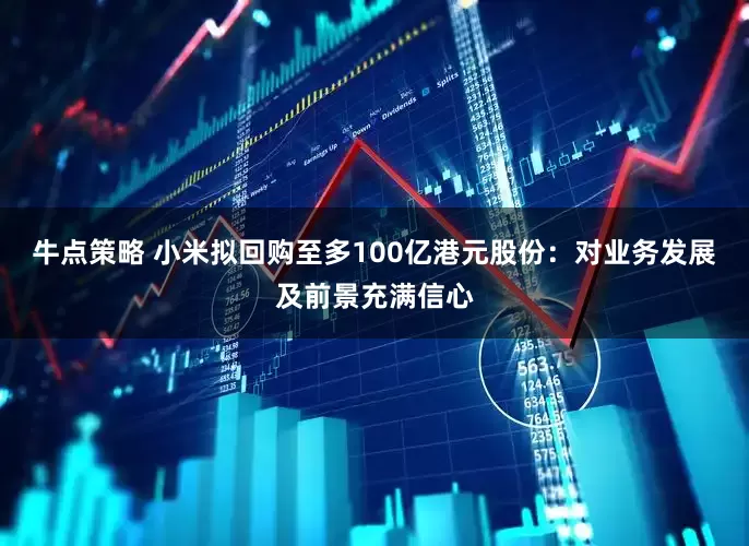 牛点策略 小米拟回购至多100亿港元股份：对业务发展及前景充满信心