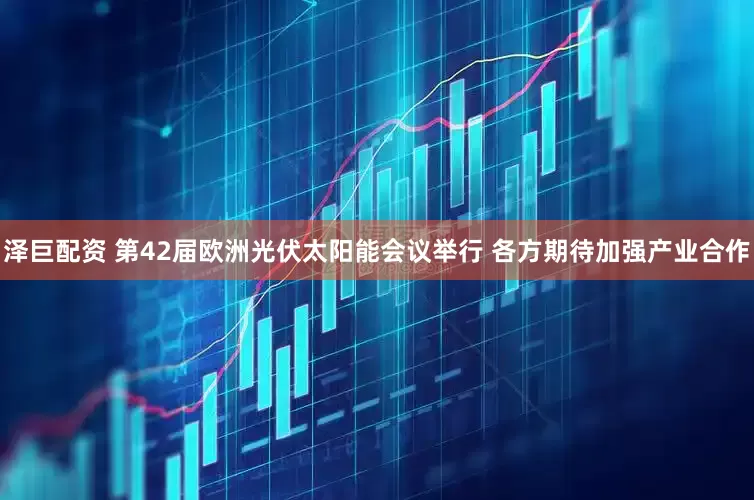 泽巨配资 第42届欧洲光伏太阳能会议举行 各方期待加强产业合作